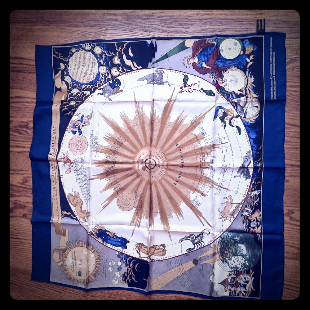 Horoscope / Planetarium Silk Scarf